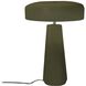 Portable 17.75 inch 60.00 watt Matte Green and Polished Nickel Portable Lamp Portable Light
