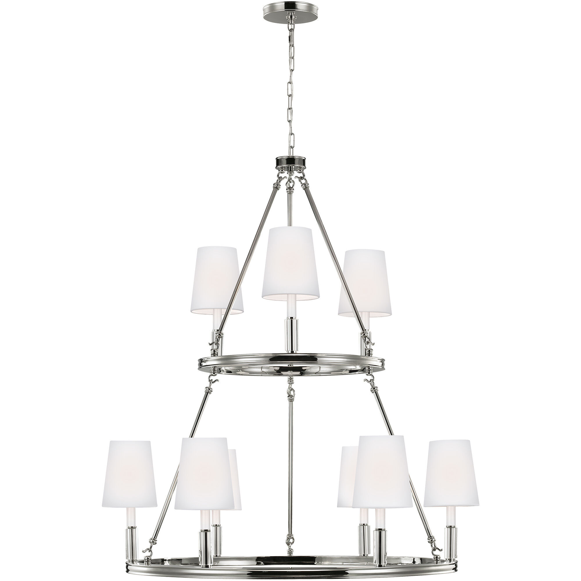 Sean Lavin Lismore 9 Light 37.38 inch Polished Nickel Chandelier Ceiling Light