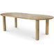 Milo 96 X 42 inch Natural Dining Table, Large