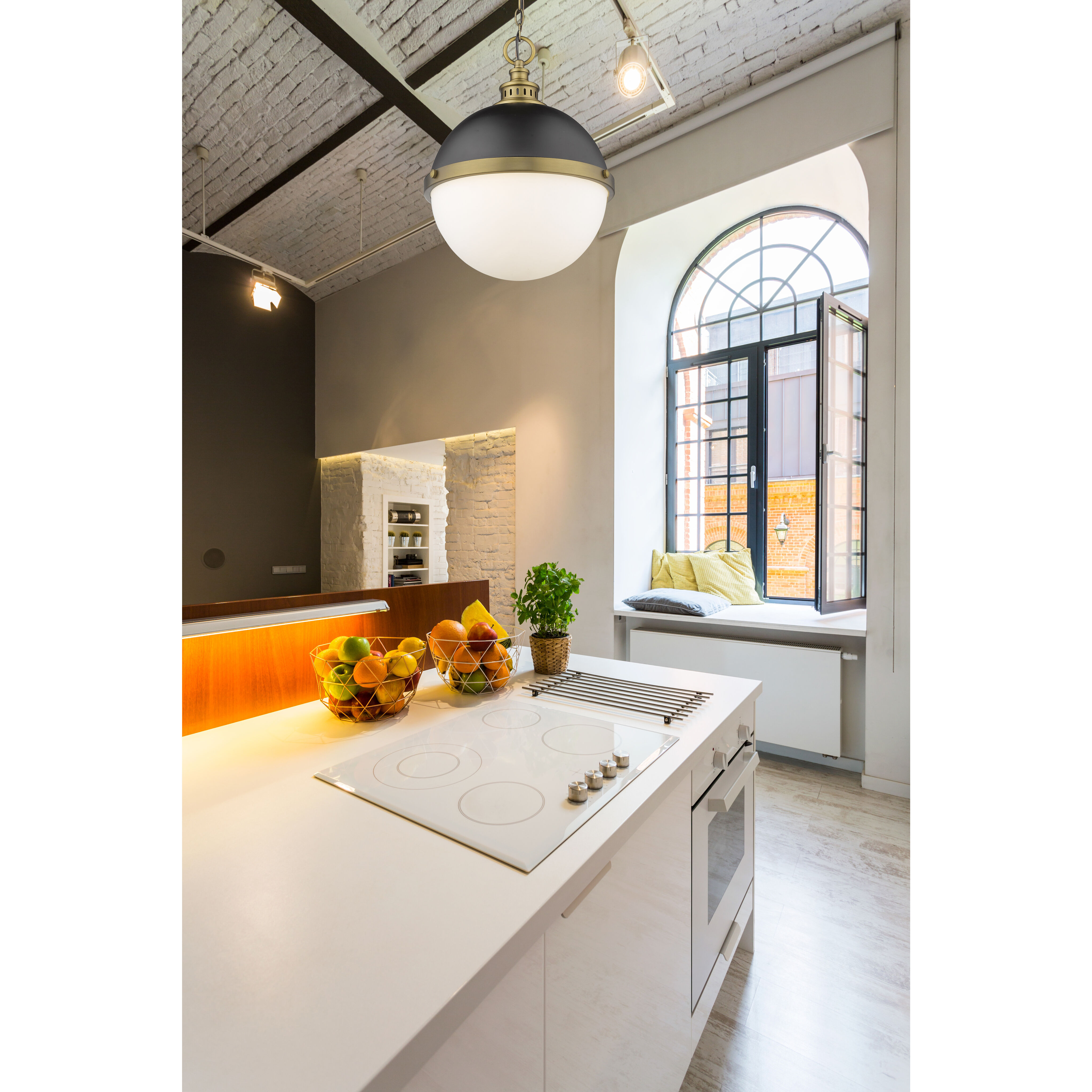 Peyton 2 Light 14.75 inch Matte Black and Factory Bronze Pendant Ceiling Light