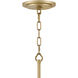Estie 8 Light 38 inch Piastra Gold Interior Hanging Ceiling Light