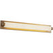 Charleston 31 inch Vintage Brass Bath Vanity Light Wall Light