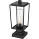 Sheridan 1 Light 19.75 inch Black Outdoor Pier Mounted Fixture