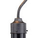 Outland LED 20 inch Aged Iron and Light Gold Outdoor Post