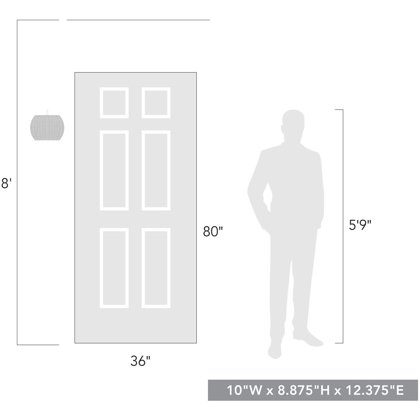 Vail 1 Light 12.38 inch Natural Black Outdoor Wall