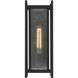 Jacobs 1 Light 16 inch Matte Black Outdoor Wall Lantern