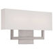 Manhattan Wall Sconce Wall Light in 22in, Brushed Nickel, dweLED