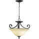 Bryant 3 Light 18 inch Oiled Bronze Dual Mount Ceiling Light