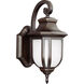Childress 1 Light 12.63 inch Antique Bronze Outdoor Wall Lantern, Small