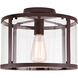 Bryant 1 Light 11.75 inch Oil Rubbed Bronze Semi-Flush Mount Ceiling Light