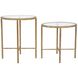 Tetro 22 X 18 inch Brass Nesting Tables