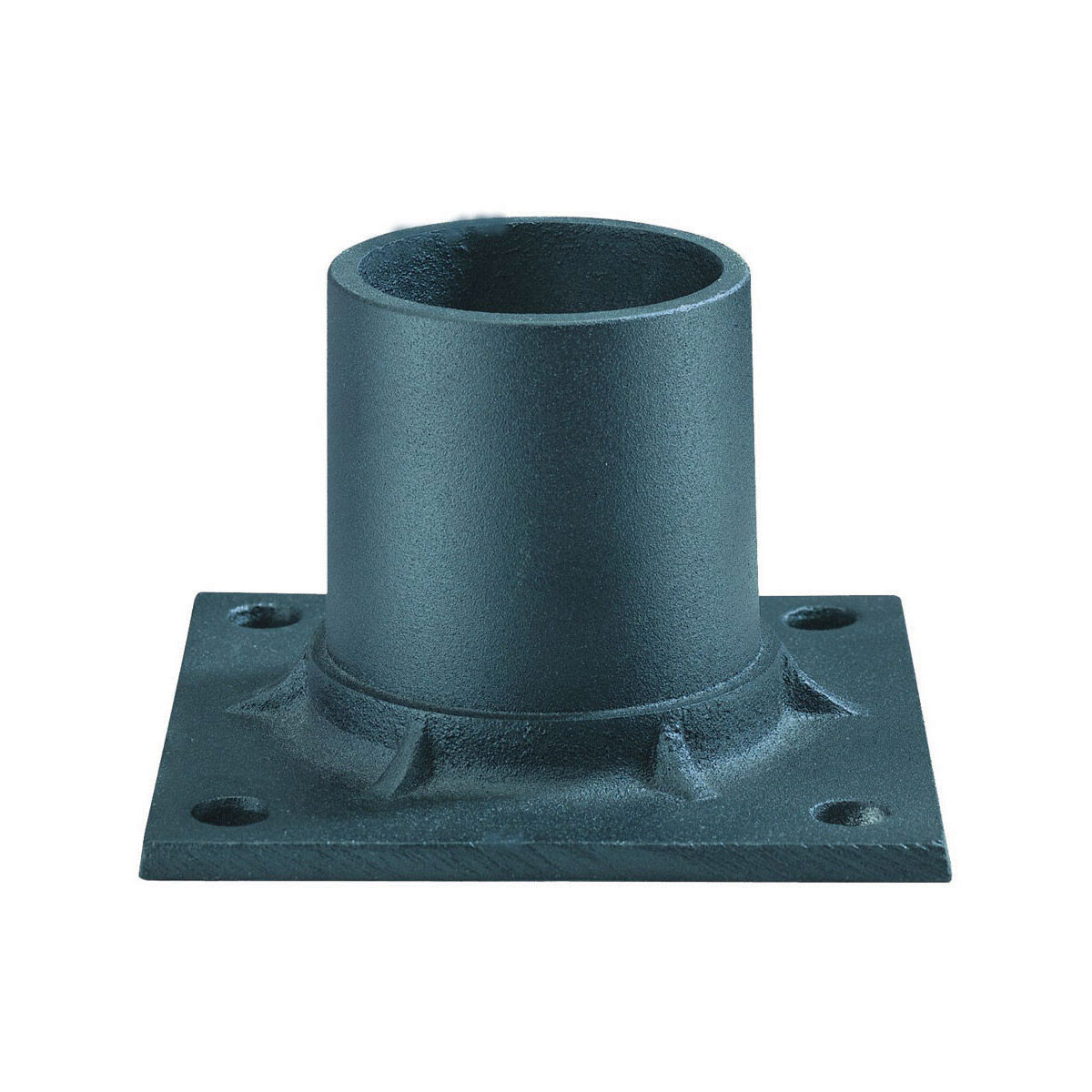 Cast Aluminum 3 inch Matte Black Exterior Pier Mount