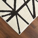 Optika 90 X 63 inch Black/White Rug in 5 x 7