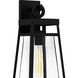 Godfrey 1 Light 17 inch Matte Black Outdoor Wall Lantern