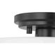 Adley 1 Light 8.62 inch Matte Black Flush Mount Ceiling Light