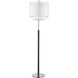 Roosevelt 62 inch 100.00 watt Espresso/ Brushed Nickel Floor Lamp Portable Light