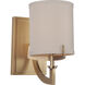 Gallery Devlyn 1 Light 6.13 inch Vintage Brass Wall Sconce Wall Light, Gallery Collection