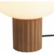 Tambo 12 inch 9 watt Natural Ash and Weathered Brass Accent Table Lamp Portable Light