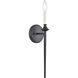 Solomon 1 Light 5 inch Matte Black Sconce Wall Light