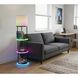 Keely 56.83 inch 150 watt Black RGB Color Changing Shelf Floor Lamp Portable Light, Simplee Adesso