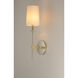 Uptown 1 Light 5 inch Satin Brass/Polished Nickel Wall Sconce Wall Light