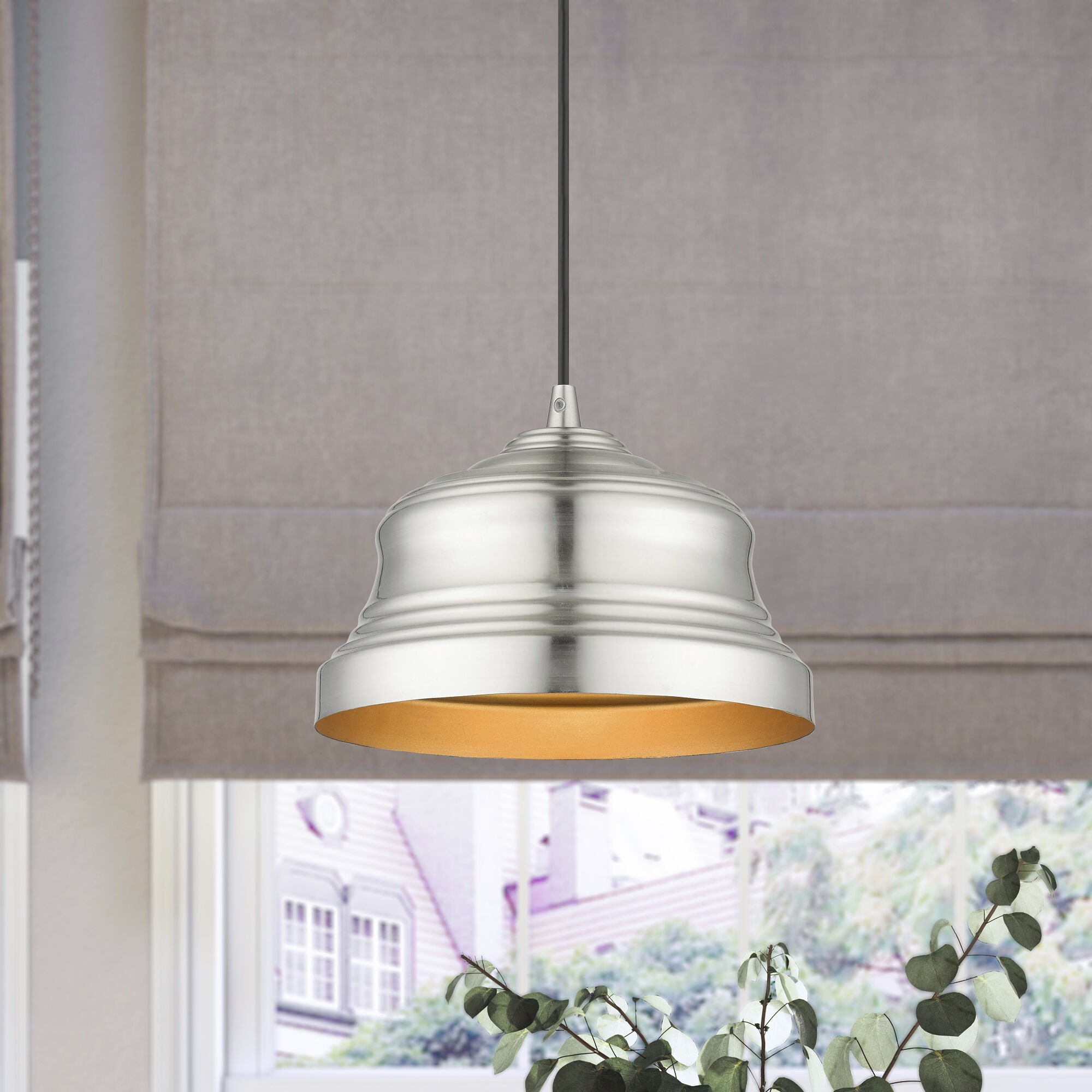 Endicott 1 Light 10 inch Brushed Nickel Pendant Ceiling Light