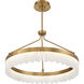 Landon LED 34 inch Warm Brass Pendant Ceiling Light