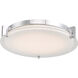 Matrix LED 13.8 inch Chrome Flush Mount Ceiling Light