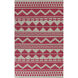Frontier 66 X 42 inch Dark Red, Medium Gray Rug