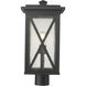 Brookside 1 Light 19.5 inch Black Outdoor Post Mount Fixture