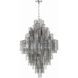 Addis 20 Light 31.5 inch Polished Chrome Chandelier Ceiling Light in Smoke