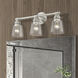 Catania 3 Light 23 inch Brushed Nickel Vanity Sconce Wall Light