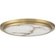 Elanor 12 inch Antique Brushed Brass Flush Mount Ceiling Light