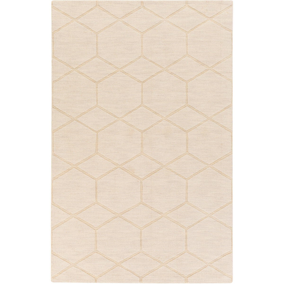 Mystique 63 X 39 inch Neutral Area Rug, Wool
