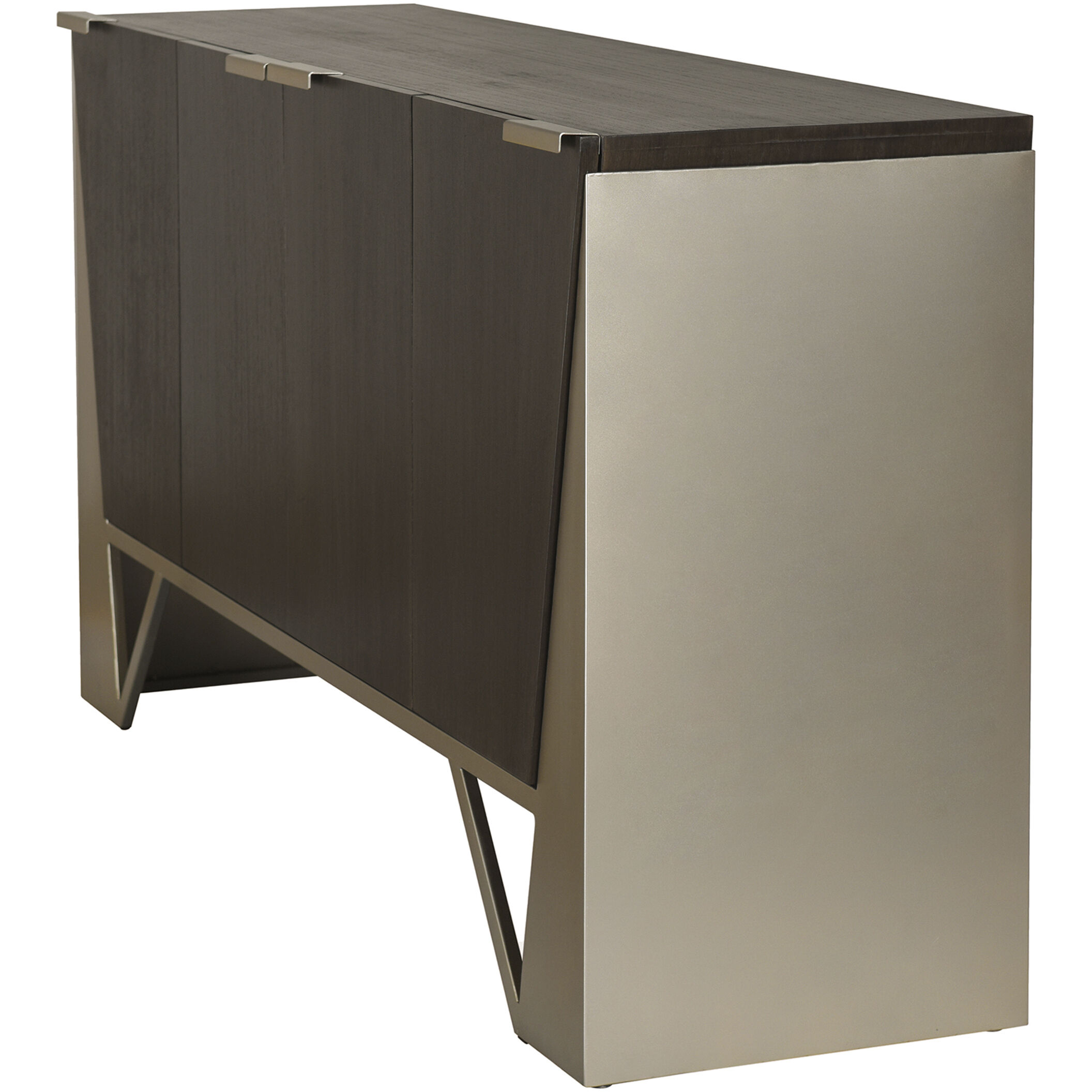 Cameron Gray Brown and Rose Gold Cabinet