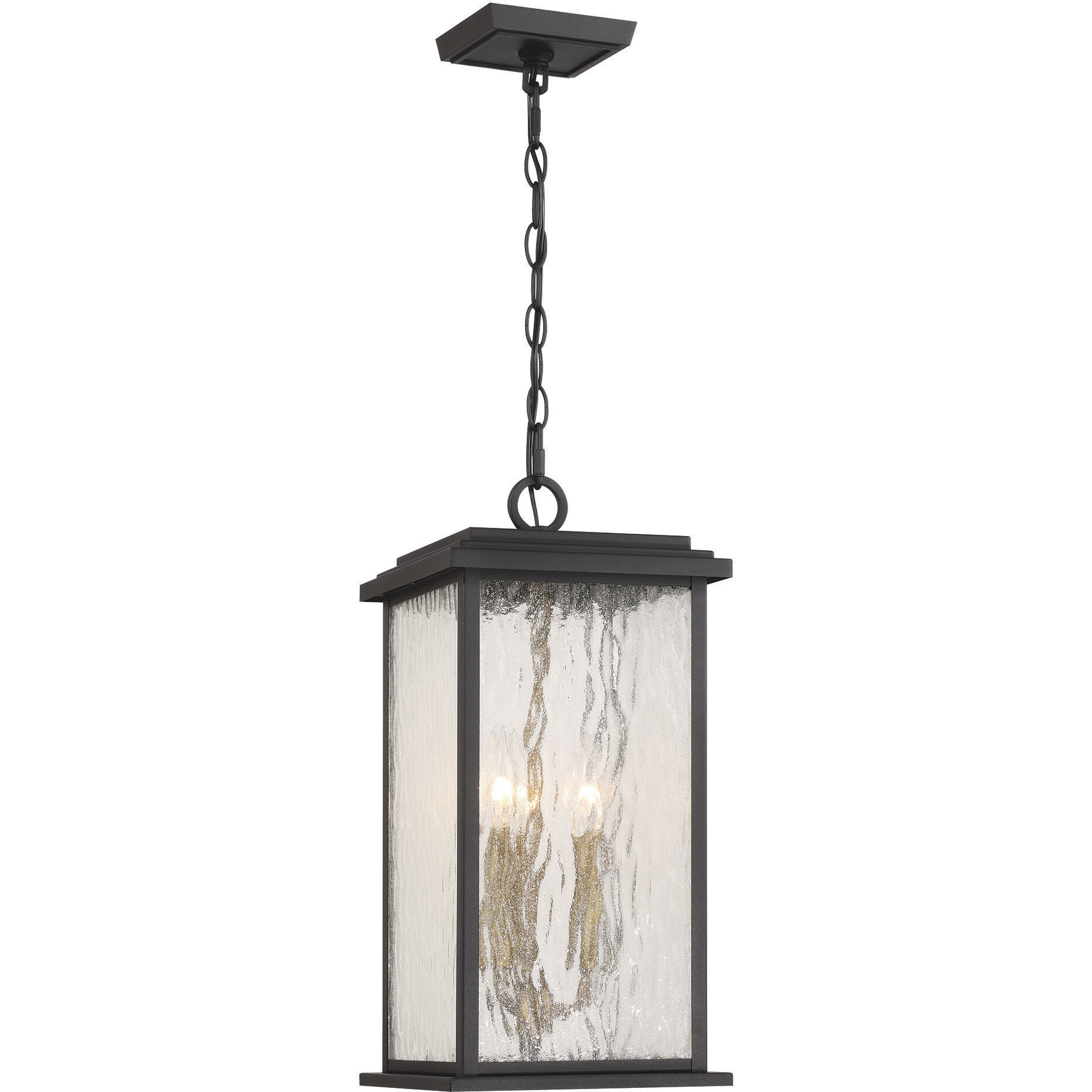 Estate 3 Light 8.5 inch Black and Brass Outdoor Pendant