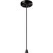 Radiance Collection 1 Light 12 inch Matte Black Pendant Ceiling Light