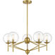 Auresa 5 Light 29 inch Soft Brass Pendant Ceiling Light