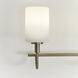 Oak Moore 4 Light 33.88 inch Brushed Nickel Bath Vanity Wall Light