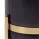 Wildwood 19 inch Midnight Blue/Antique Brass Stool