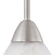 Tia 1 Light 5.24 inch Matte Nickel Mini Pendant Ceiling Light