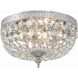 Waltham 2 Light 10 inch Polished Chrome Flush Ceiling Light in Clear Spectra