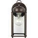 New Castle 1 Light 10.25 inch Antique Bronze Outdoor Wall Lantern, Large