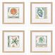 Coastline Green and Orange and Pink and Teal Framed Art, Propac