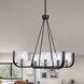 Cheshire 5 Light 30 inch Black and Nickel Chandelier Ceiling Light