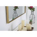 Monet 40 X 30 inch Brass Wall Mirror