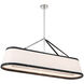 Callahan 6 Light 47.5 inch Polished Nickel Linear Chandelier Ceiling Light