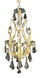 Maria Theresa 4 Light 12 inch Gold Pendant Ceiling Light in Clear