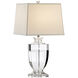 Chelsea House 27 inch 100.00 watt Clear/Polished Nickel Details Table Lamp Portable Light