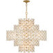 Spring Flower 12 Light 35 inch Brass Chandelier Ceiling Light